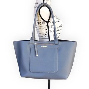 MARC FISHER XL Gray Vegan Pebble Leather